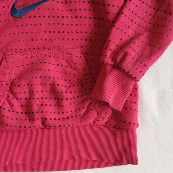 nike pink logo hoodie sweatshirt 3T toddler girls - Picture 7 of 8